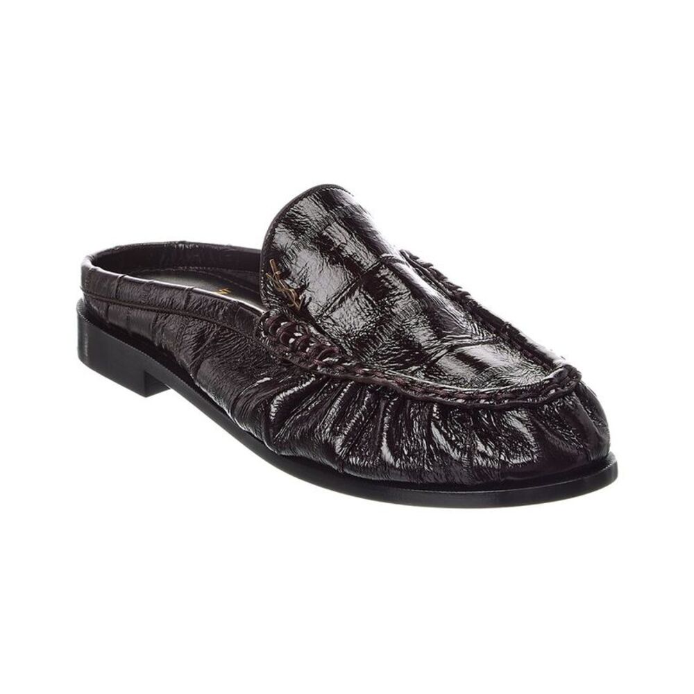 Saint Laurent Leather Loafer, Black